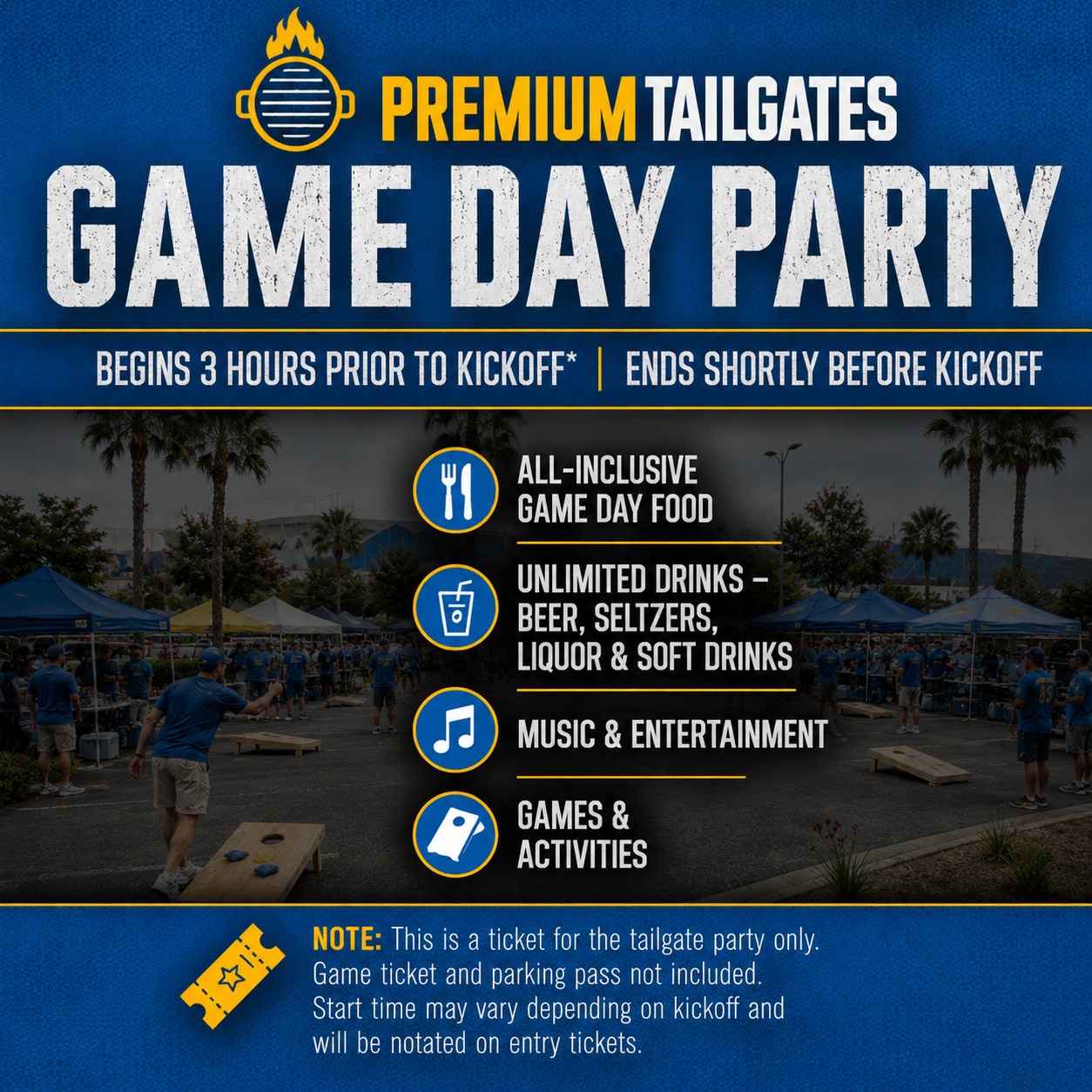Premium Tailgate Party: Los Angeles Rams vs. Buffalo Bills